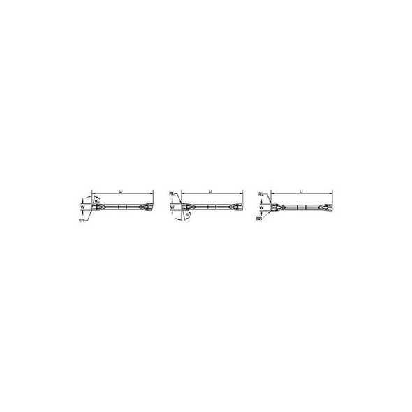 Widia Grooving/Parting Insert,WMT-CM,Carbide 4169668 Pack of 10