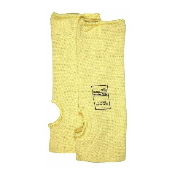 Mcr Safety Knit Sleeve, Yellow, Universal, Kevlar 9371T