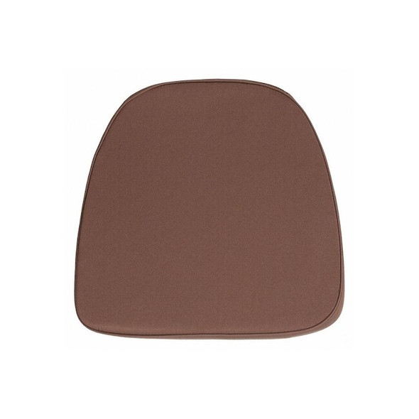 Chiavari Chair Cushion, Tan Back, 16 W 15-1/2" L 1.75 H, Fabric Seat Pack of 2