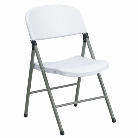 Flash Furniture White Plastic Folding Chair DAD-YCD-70-WH-GG Pack of 2