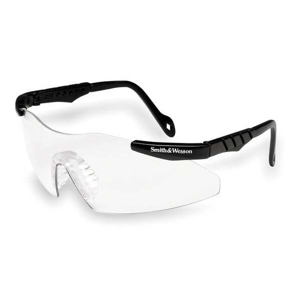 Magnum 3G, Safety Glasses, Uncoated, Clear Lens, Black Frame, Frameless