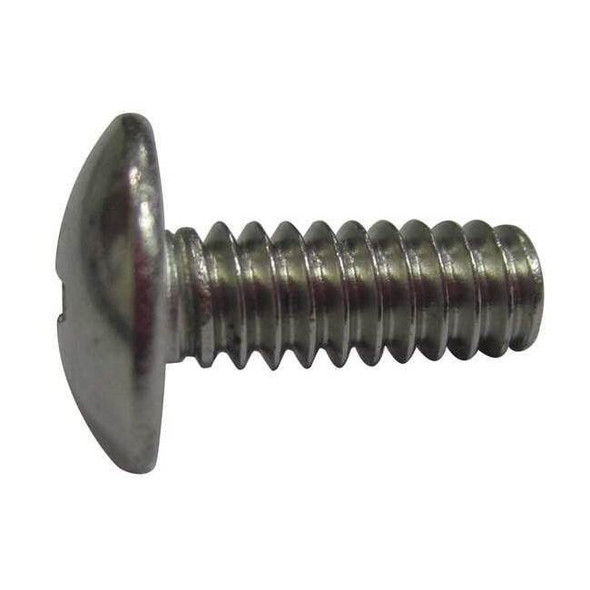 #10-32 x 1/2 in Phillips Truss Machine Screw, Plain 18-8 Stainless Steel, 100 PK