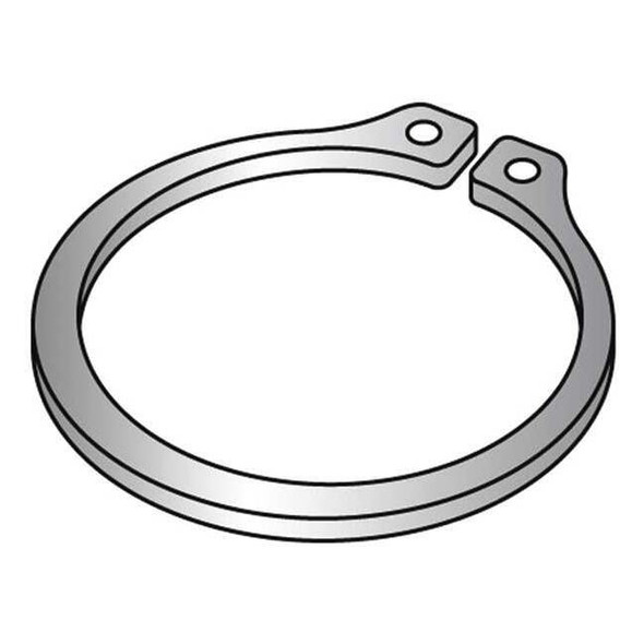 External Retaining Ring, Steel, Plain Finish, 50 PK