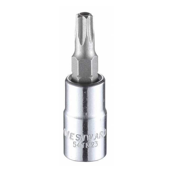 1/4 in Drive Tamper Resistant Torx(R) Socket Bit SAE T27 Tip, 1 7/8 in L