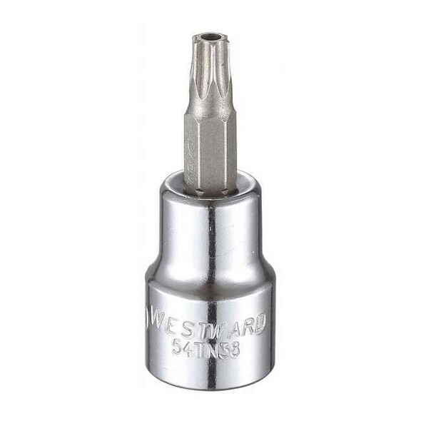 3/8 in Drive Tamper Resistant Torx(R) Socket Bit SAE T30 Tip, 1 3/4 in L