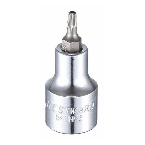 1/2 in Drive Tamper Resistant Torx(R) Socket Bit SAE T25 Tip, 2 1/4 in L