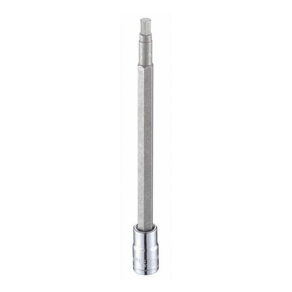 Westward 1/4 in Drive Hex Socket Bit Metric 4.5 mm Tip, 4 3/4 in L 54TM21
