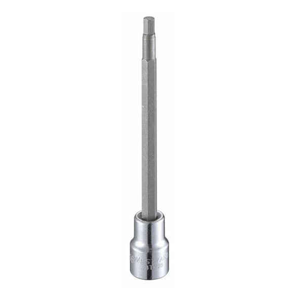 Westward 3/8 in Drive Hex Socket Bit SAE 3/16 in Tip, 4 13/16 in L 54TM28