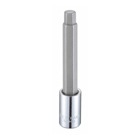 Westward 1/2 in Drive Hex Socket Bit SAE 7/16 in Tip, 5 1/4 in L 54TM88
