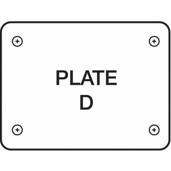 Manufacturer Varies Rigid Plate Caster,Poly,5 in.,145 lb. 1UHP5