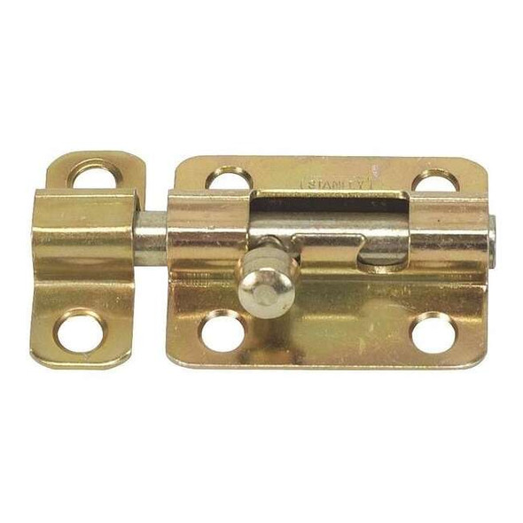 Manufacturer Varies Barrel Slide Bolt,Yellow Zinc,2-1/2 In L 1VZX2 Pack of 2
