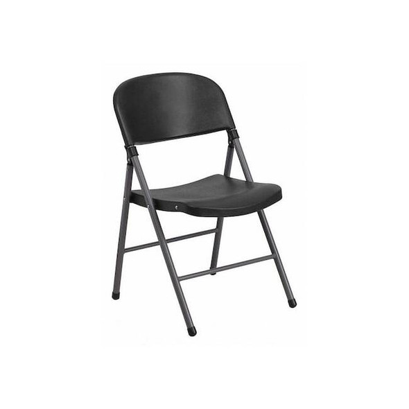 Flash Furniture Black Plastic Folding Chair DAD-YCD-50-GG Pack of 2
