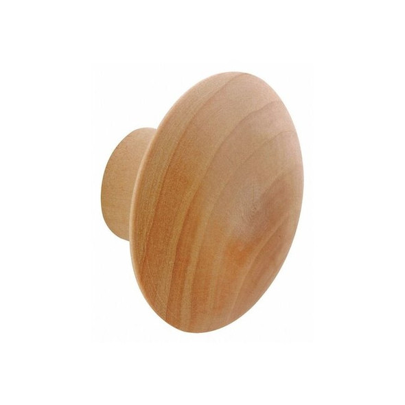 Bi-Fold Door Pull Knob with Screw, Wood (Single Pack) Pack of 6