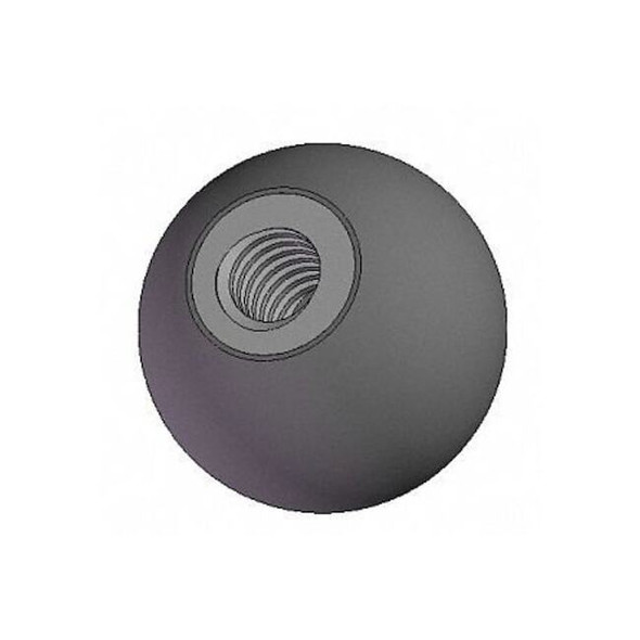 Ball Knob, 10-24 Thread Size, 1/3"L, Brass Pack of 10