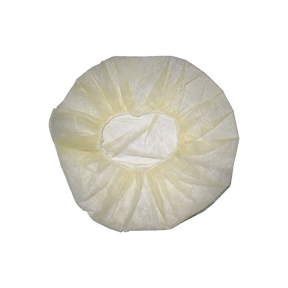 Condor Bouffant Cap,Polypropylene,Yellow,PK100 819RZ9