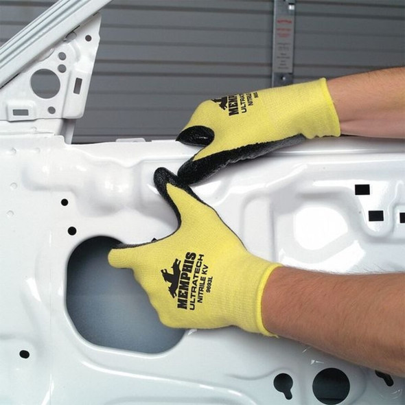 Cut-Resistant Coated Gloves, Cut Level A2 ,Dipped ,Nitrile ,Smooth ,XS 1 PR  9693XS