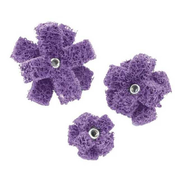 Scotch-Brite Cross Buff, 2 in Dia, 1/2in W, Medium 7000121121