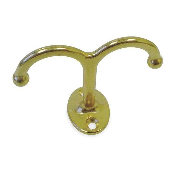 Manufacturer Varies Under-Shelf Hook, Brass, Steel, PK2 1RCG5