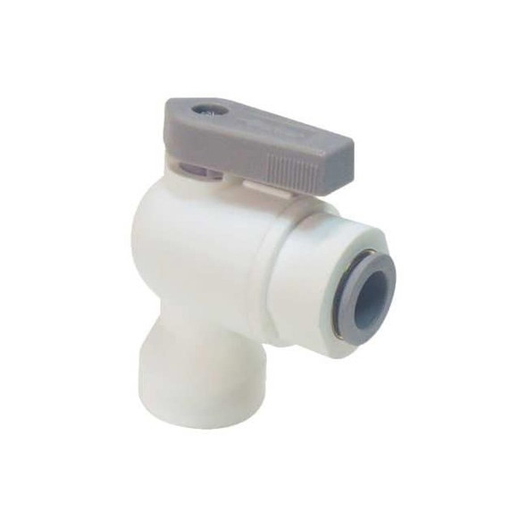 Parker Manual 2-Way Ball Valve,Push,Polypro LFPP4VFE2