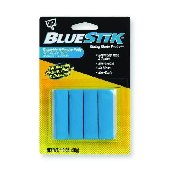 Dap Adhesive Putty, 1 oz Container Size, Bag, RapidFuse, Blue 01201 Pack of 2