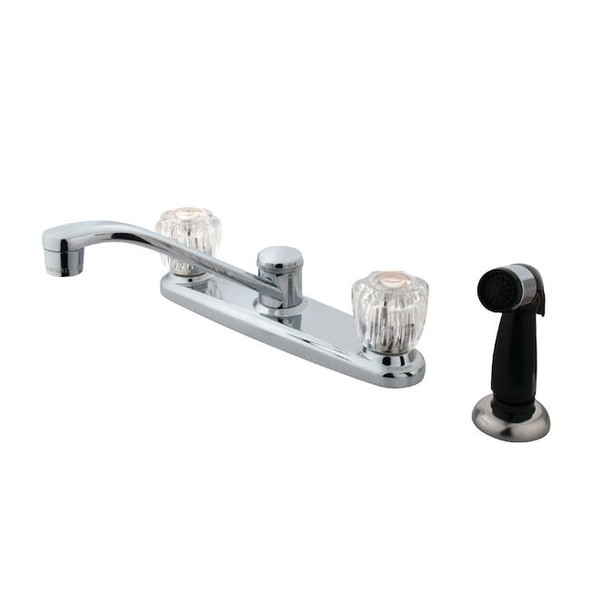 Americana KB112 Centerset Kitchen Faucet, Manual, 8" Mount, 4 Hole KB112