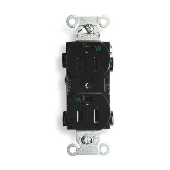 Hubbell Wiring Device-Kellems BR15BLKWR