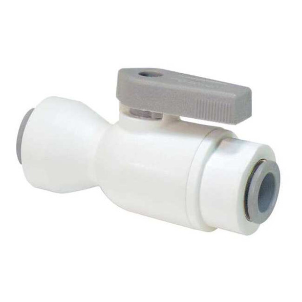 Parker 3/8" Push Polypropylene Ball Valve Inline LFPP6VUC6