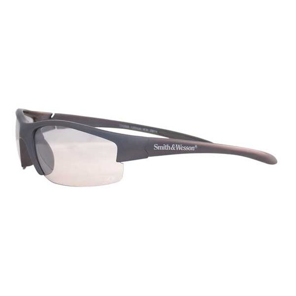 Equalizer, Safety Glasses, Uncoated, Light Gray Lens, Gray Frame, Half-Frame