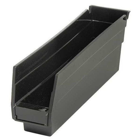 Quantum Storage Systems Black Shelf Bin, 4"L x 11-5-8"W x 2-3-4"H QSB100BR