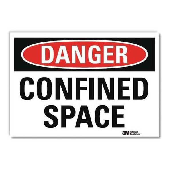 Lyle Danger Sign,Self-Adhesv Mount,10inWx7inH, U3-1188-RD_10X7 U3-1188-RD_10X7
