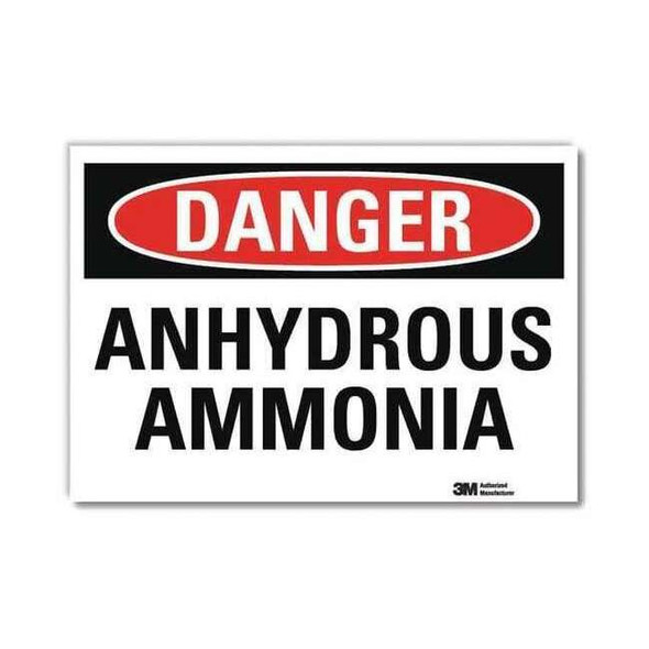 Danger Sign, 10 in H, 14 in W,Horizontal Rectangle, English, U3-1103-RD_14X10