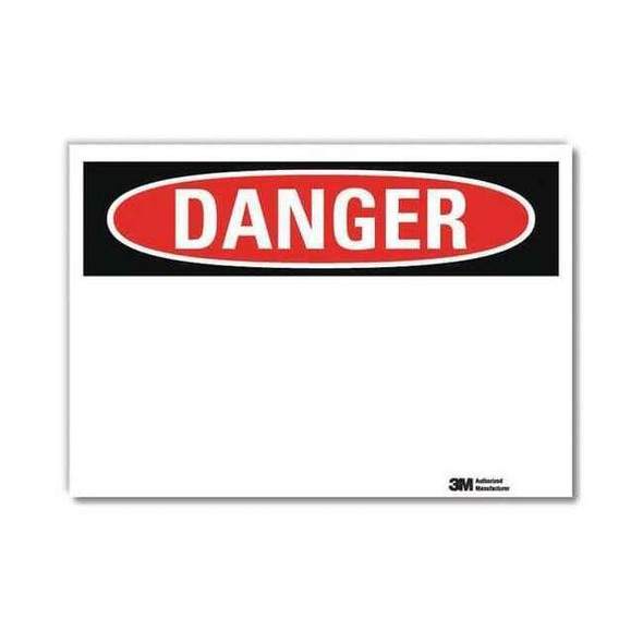 Lyle Danger Sign,Self-Adhesv Mount,10inWx7inH U3-1059-RD_10X7