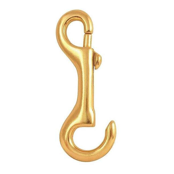 Lucky Line Slide Bolt Snap, Bronze, 1/2 in Eye Dia 4GGK2 Pack of 5