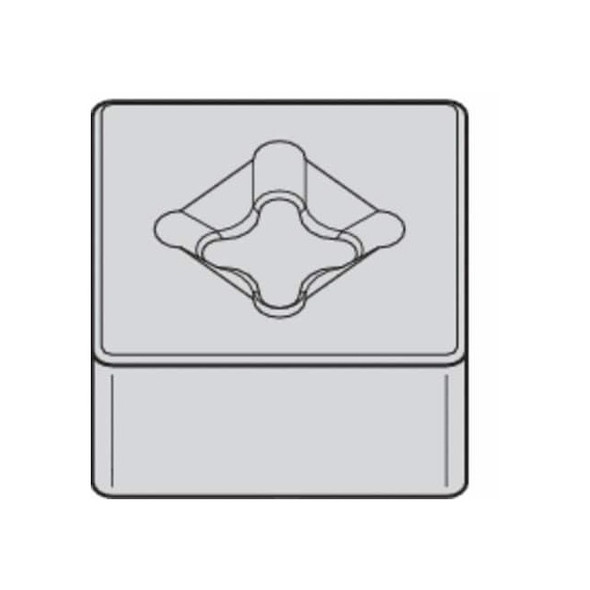 Widia Square Turning Insert, Square, 4, SNMX, 4, Ceramic 2952070 Pack of 5