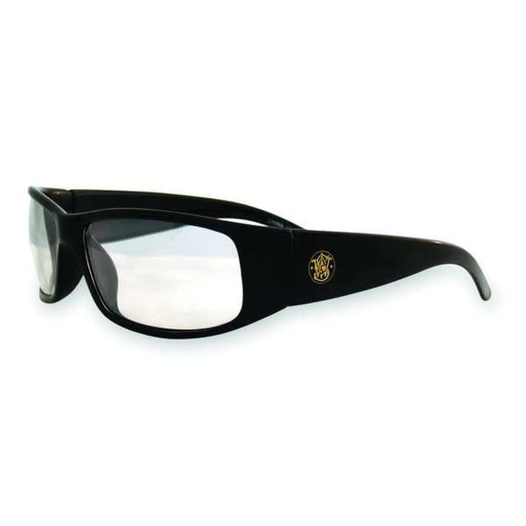 Elite, Safety Glasses, Anti-Fog & Anti-Scratch, Clear Lens, Black Frame, Full-Frame