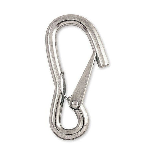Lucky Line Utility Spring Hook,Steel,1/2 in Eye Dia 4FCN5 Pack of 5