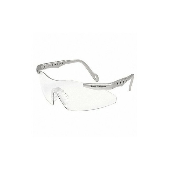 Magnum 3G, Safety Glasses, Anti-Scratch, Clear Lens, Silver Frame, Frameless