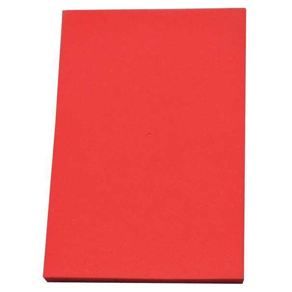 Foam Sheet, Crosslink, 12 in W, 24 in L, 1/4 in Thick, Red
