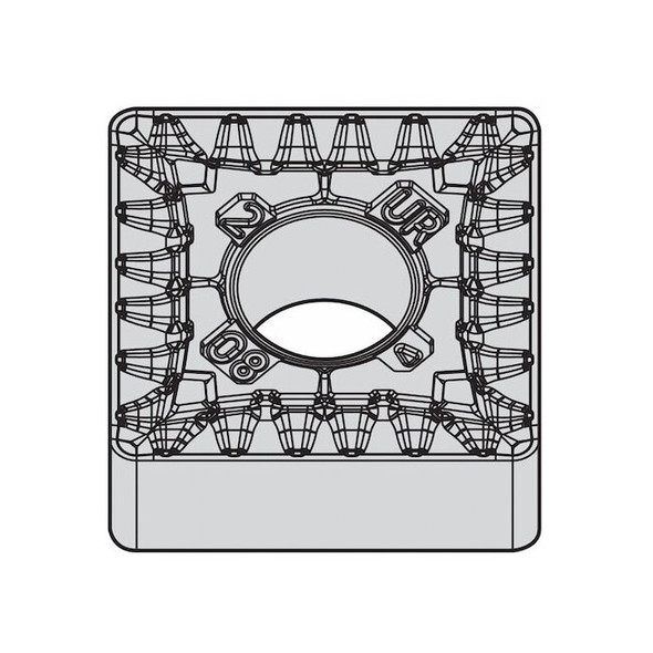 Widia Square Turning Insert, Square, 4, SNMG, 2, Carbide 4170516 Pack of 10