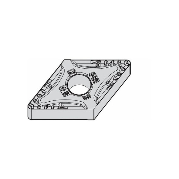 Widia Diamond Turning Insert, Diamond, 4, DNMG, 2, Carbide DNMG432MR Pack of 10