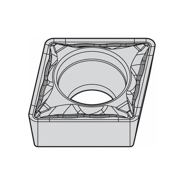 Widia Diamond Turning Insert, Diamond, 2, CPMT, 1, Carbide 4170326 Pack of 10