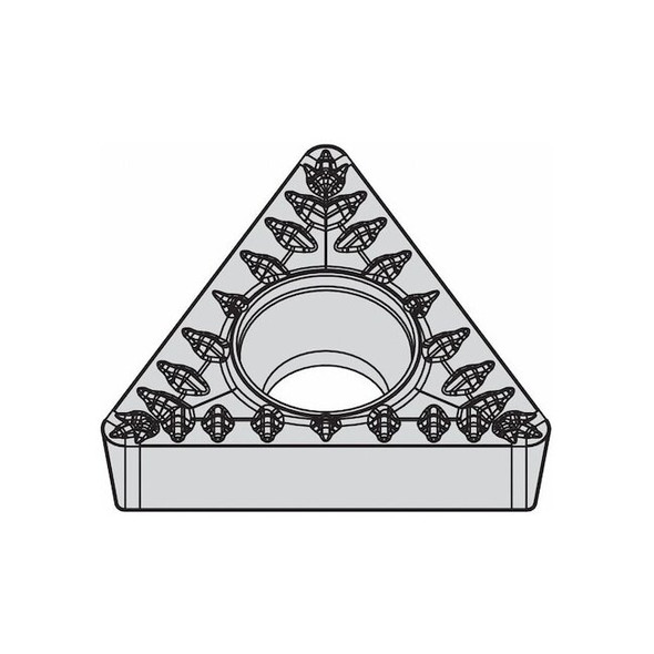 Triangle Turning Insert, Triangle, 3/8 in, TCMT, 0.0312 in, Carbide