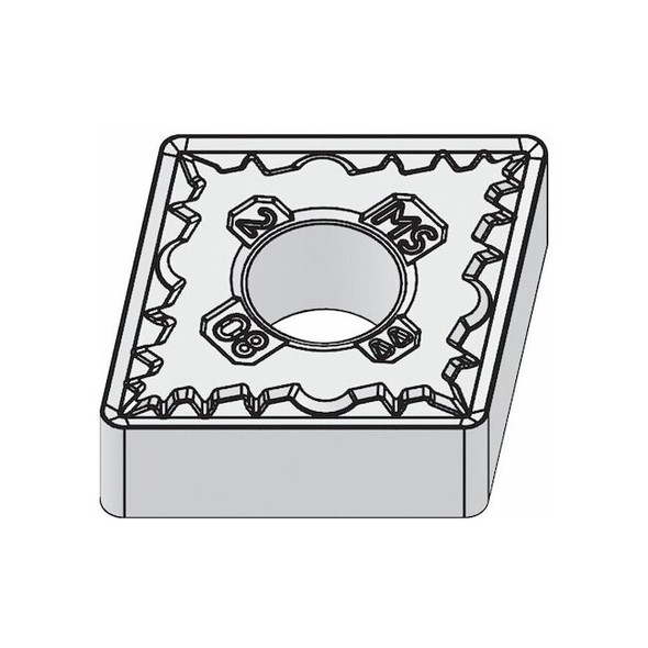 Widia Diamond Turning Insert, Diamond, 4, CNMG, 4, Carbide CNMG434MS Pack of 5