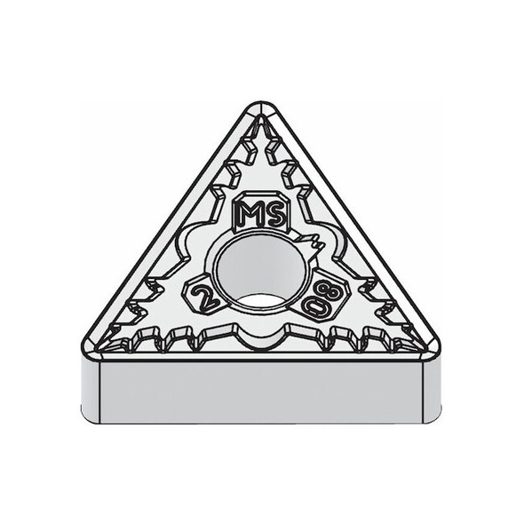 Triangle Turning Insert, Triangle, 1/2 in, TNMG, 0.0312 in, Carbide Pack of 5