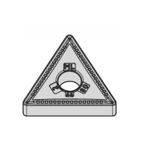 Triangle Turning Insert, Triangle, 1/2 in, TNMG, 0.0156 in, Carbide