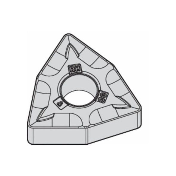 Widia Turning Insert, Trigon, 4, WNMG, 2, Carbide WNMG432RH WP25CT