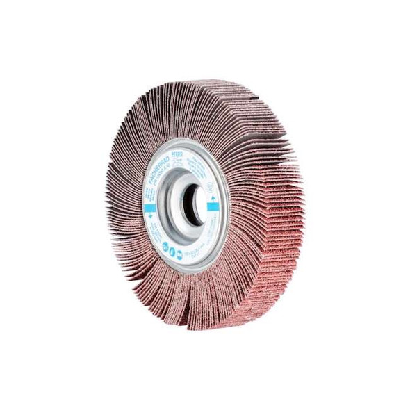 6" x 1" Unmounted Flap Wheel - 1" A.H. - Aluminum Oxide - 180 Grit Pack of 2