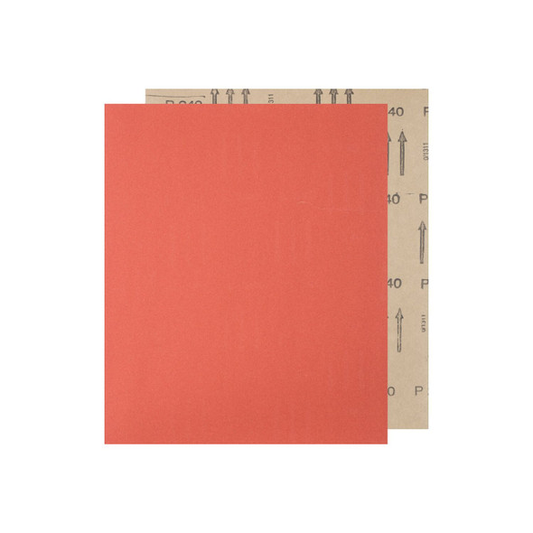 9" x 11" Abrasive Sheet - Paper Backed - Aluminum Oxide - 240 Grit Pack of 100