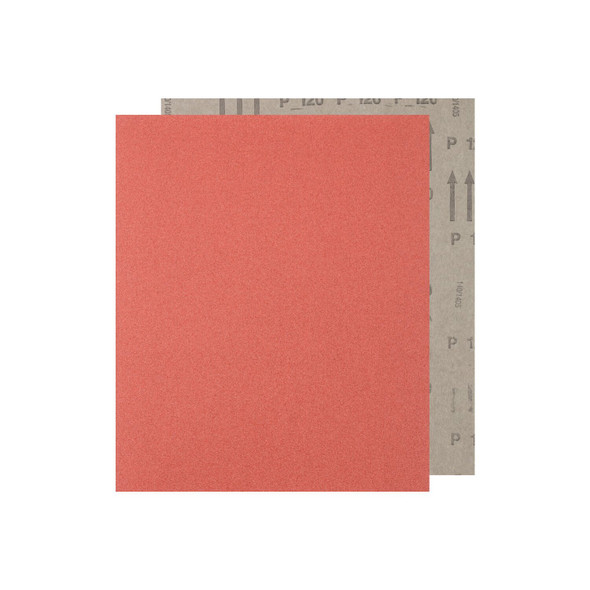 9" x 11" Abrasive Sheet - Paper Backed - Aluminum Oxide - 120 Grit Pack of 100