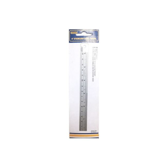 Hhip 6"/150cm Stainless Steel Ruler 7019-0001 Pack of 2
